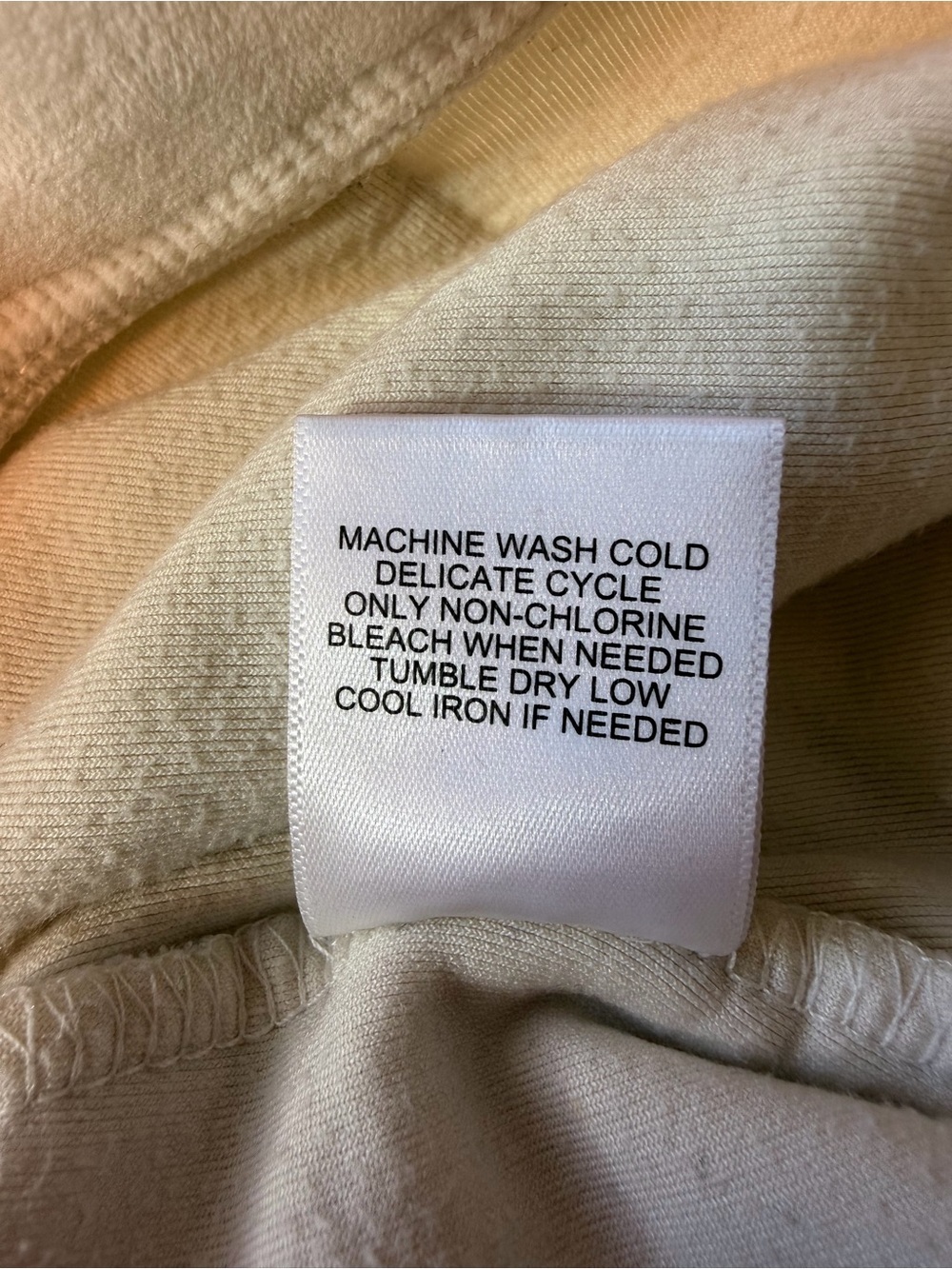 SZ M Juicy Couture Cream Colored Track Pants - Picture 10 of 12
